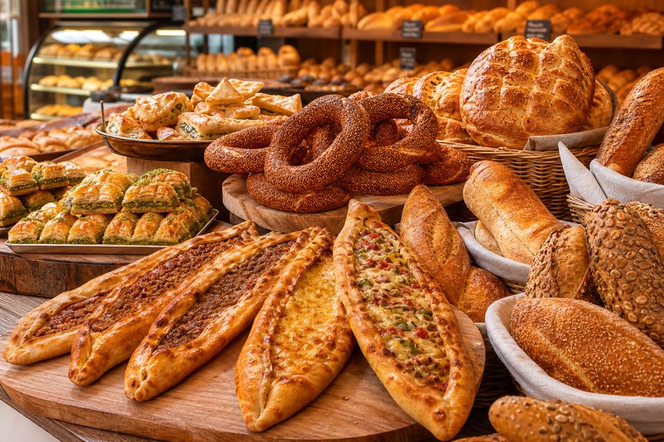 Fladenbrot, Pide und Simit