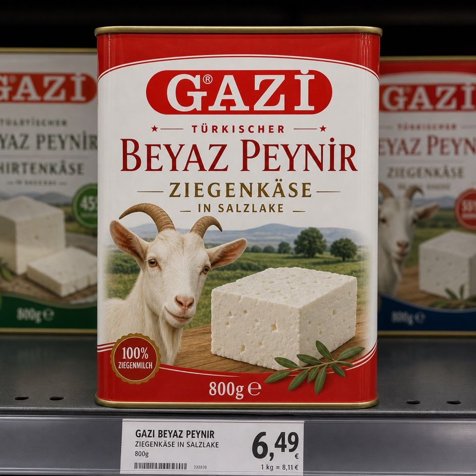 Weißkäse in der Dose